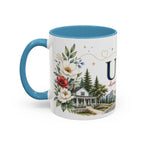 USA Home Country Mug | Moving Away Gift | Long Distance Friendship | 11 oz 15 oz Accent Mug