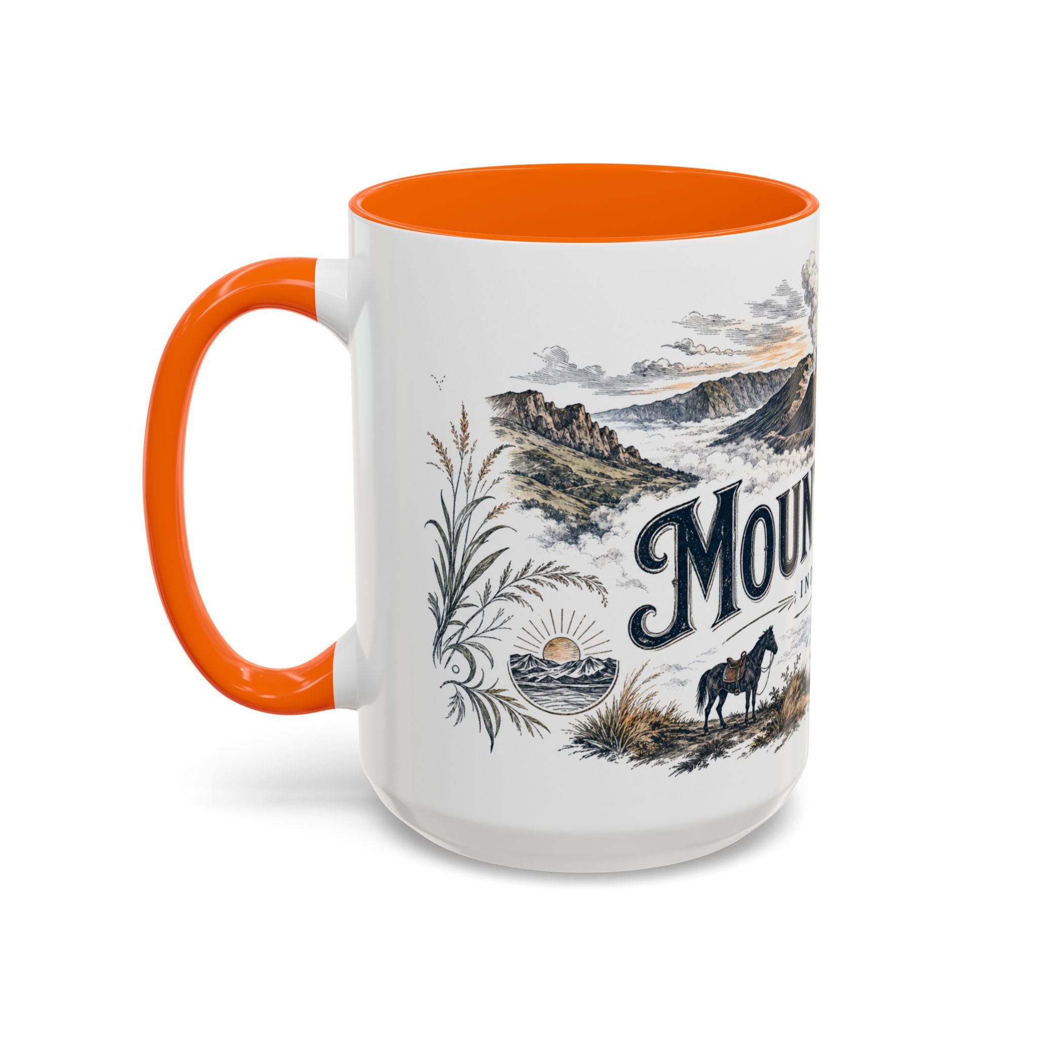 Mount Bromo Mug, Indonesia Travel Souvenir, Bucket List Gift, Accent Ceramic Coffee Mug 11oz 15oz