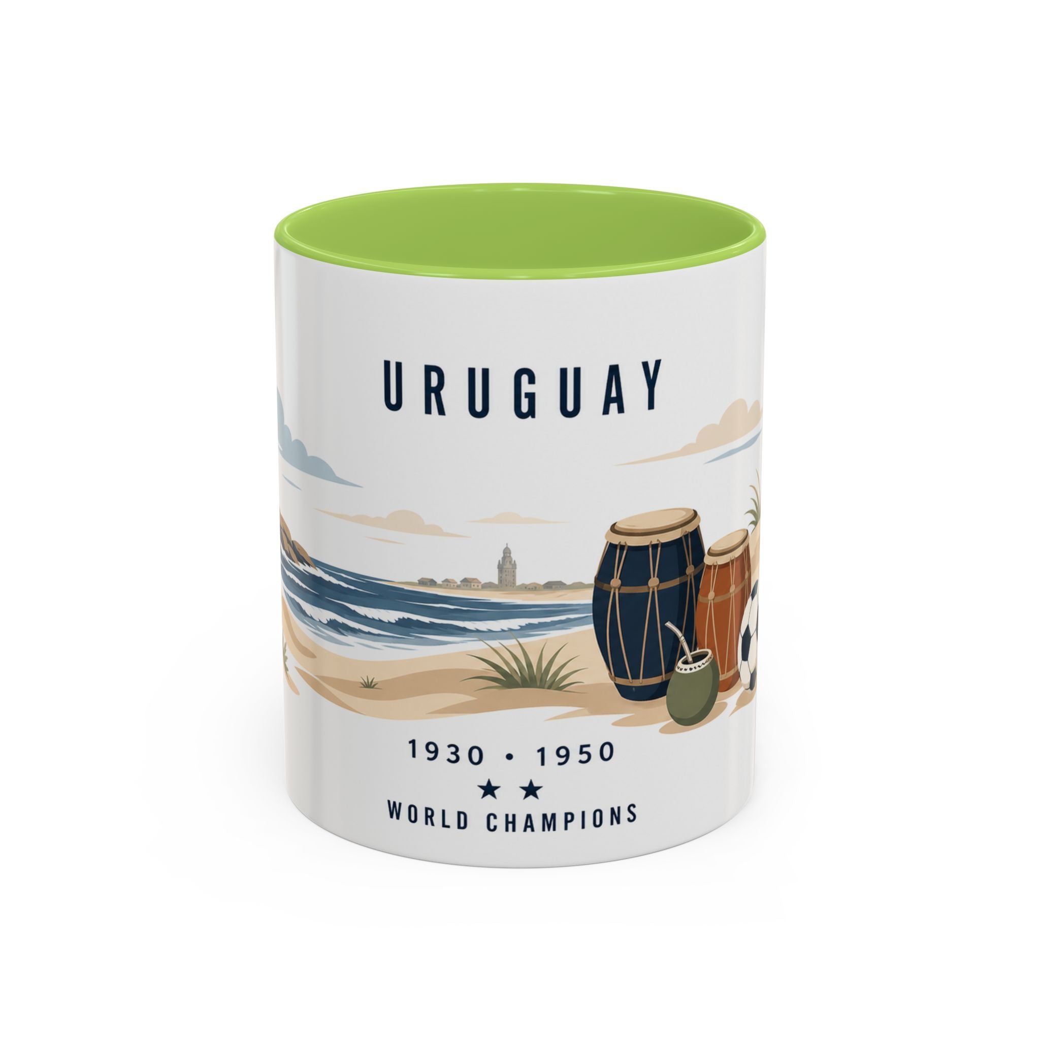 Uruguay World Champions Mug | Two Time Soccer Champion Gift | Uruguayan Football Fan Cup | 1930 1950 | 11oz 15oz Accent Mug