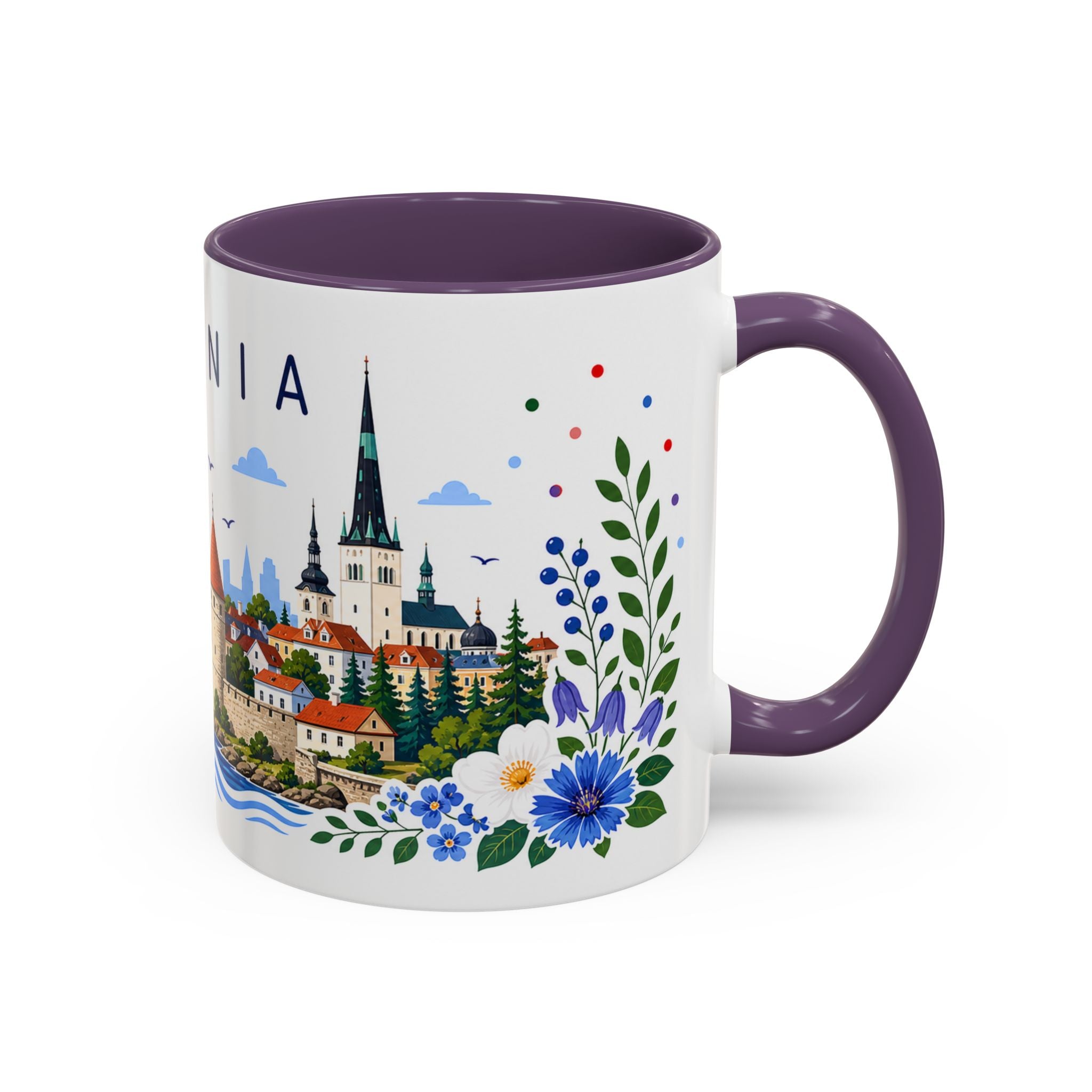Estonia Coffee Mug | Travel Souvenir Accent Mug | Place Gift Ceramic Cup 11oz 15oz