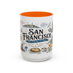 San Francisco Coffee Mug | California Souvenir Travel Gift | Accent Color Ceramic 11oz 15oz