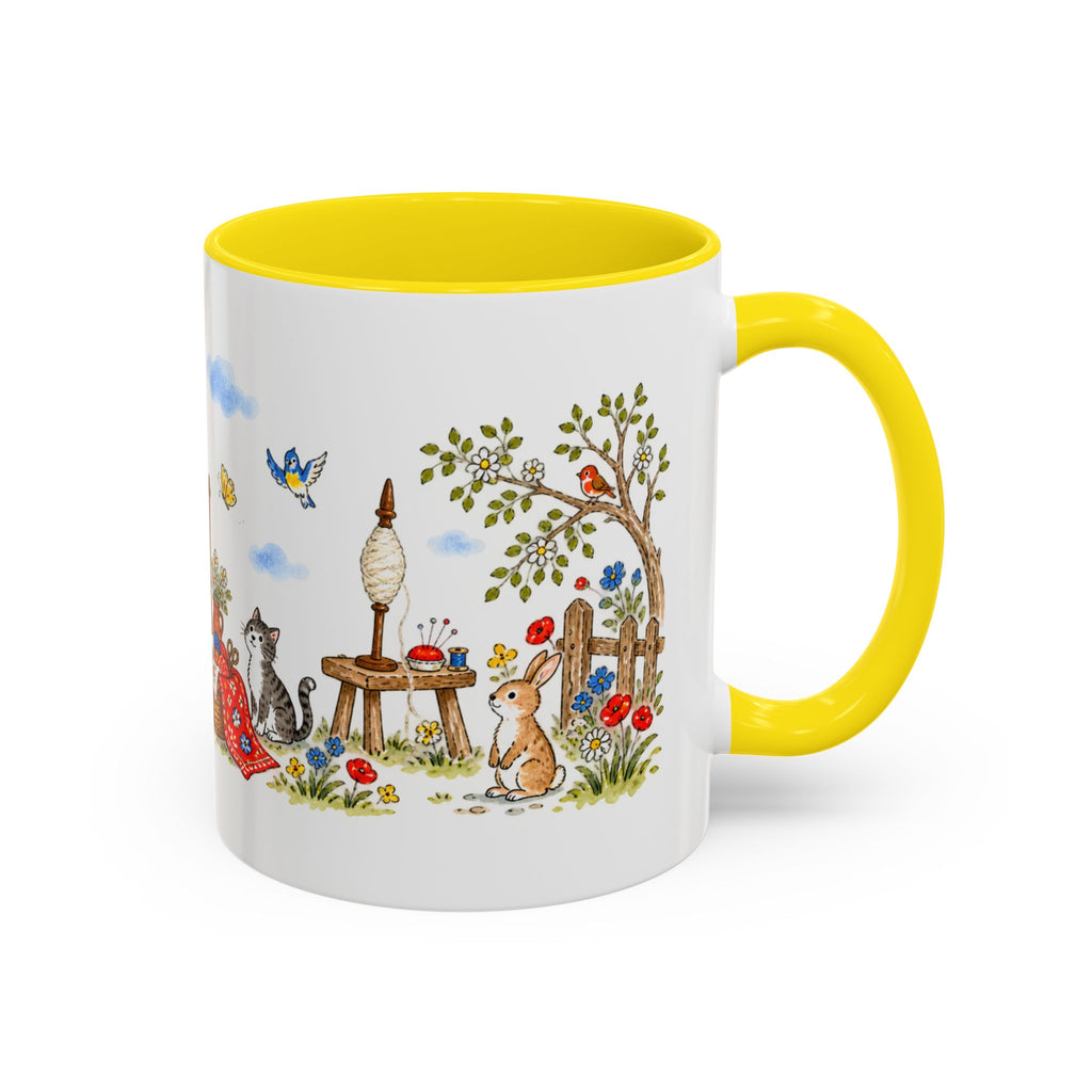 Spindle Shuttle and Needle Mug | Storybook Fairy Tale Accent Coffee Mug | EveryLegend