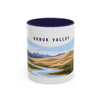 Kobuk Valley National Park Coffee Mug | Solid Color Block Park Souvenir | 11oz 15oz Accent Mug