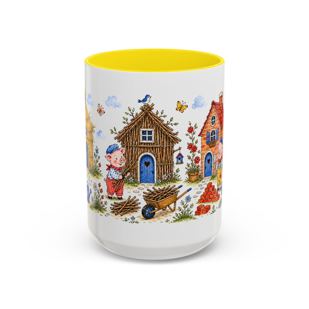 Three Little Pigs Mug | Storybook Fairy Tale Accent Coffee Mug | EveryLegend