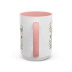 Pyramids of Giza Coffee Mug | Travel Destination Souvenir Gift | Accent Color Ceramic 11oz 15oz