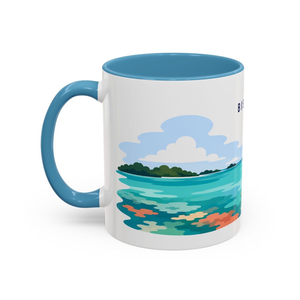 Biscayne National Park Coffee Mug | Solid Color Block Park Souvenir | 11oz 15oz Accent Mug