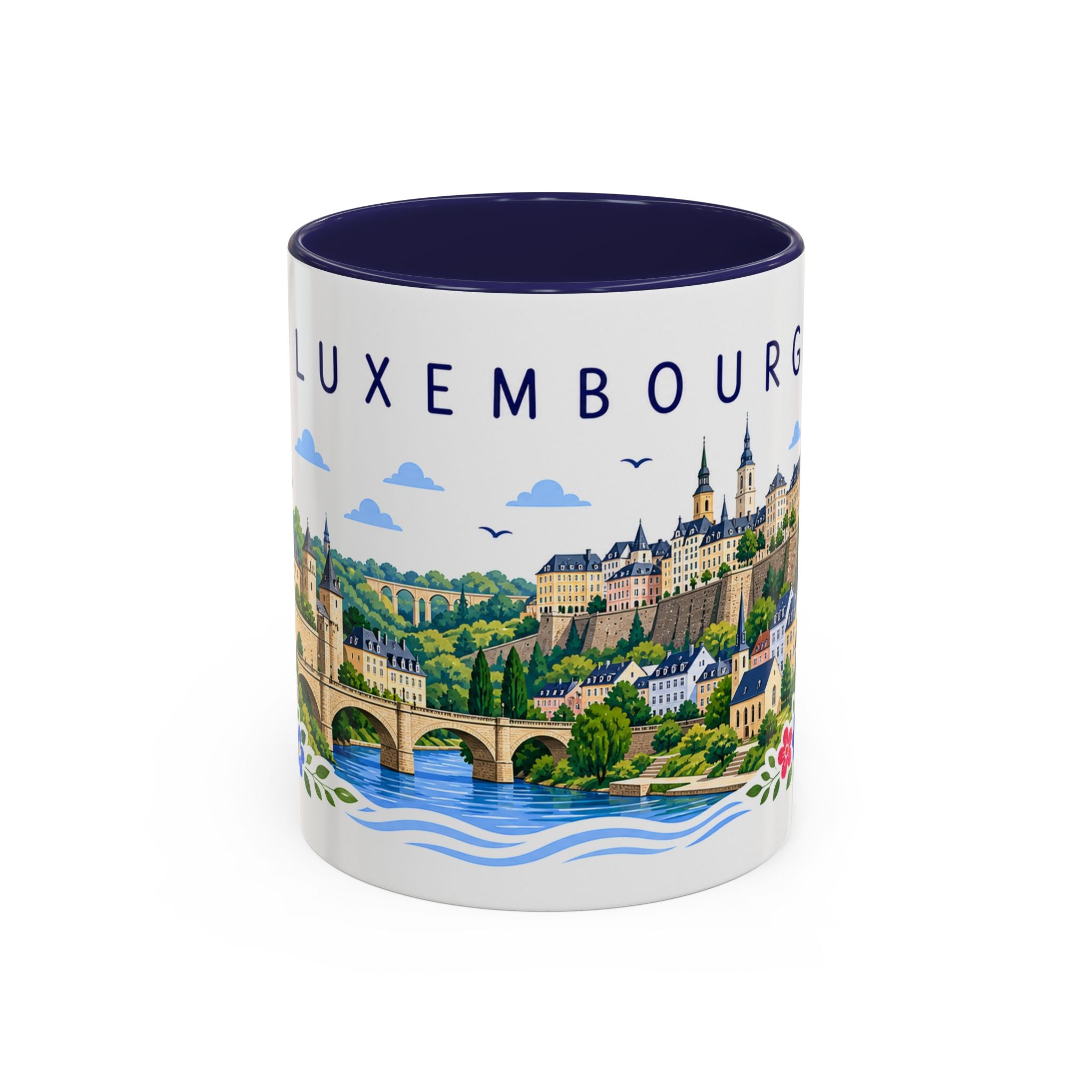 Luxembourg Coffee Mug | Travel Souvenir Accent Mug | Place Gift Ceramic Cup 11oz 15oz