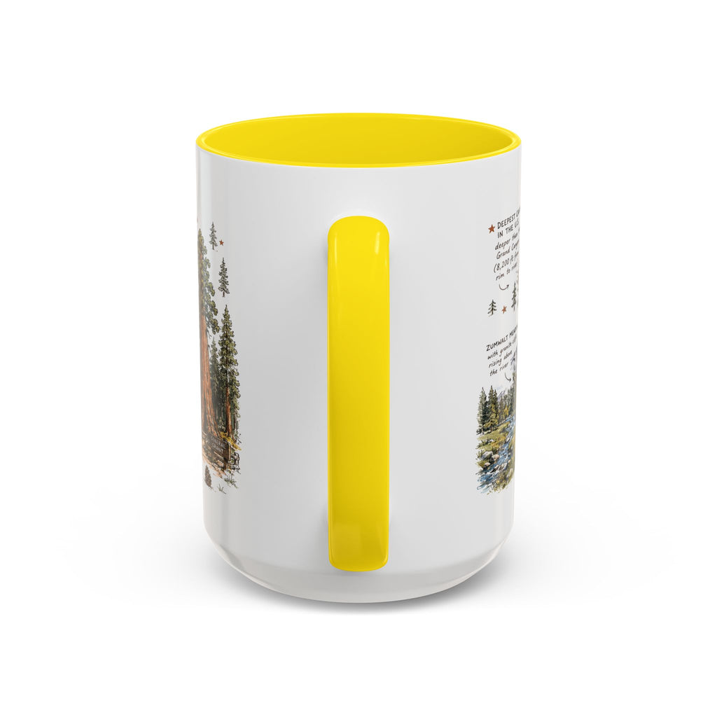 Kings Canyon National Park Coffee Mug | California Sierra Nevada Sequoia Gift | Accent Color Ceramic 11oz 15oz