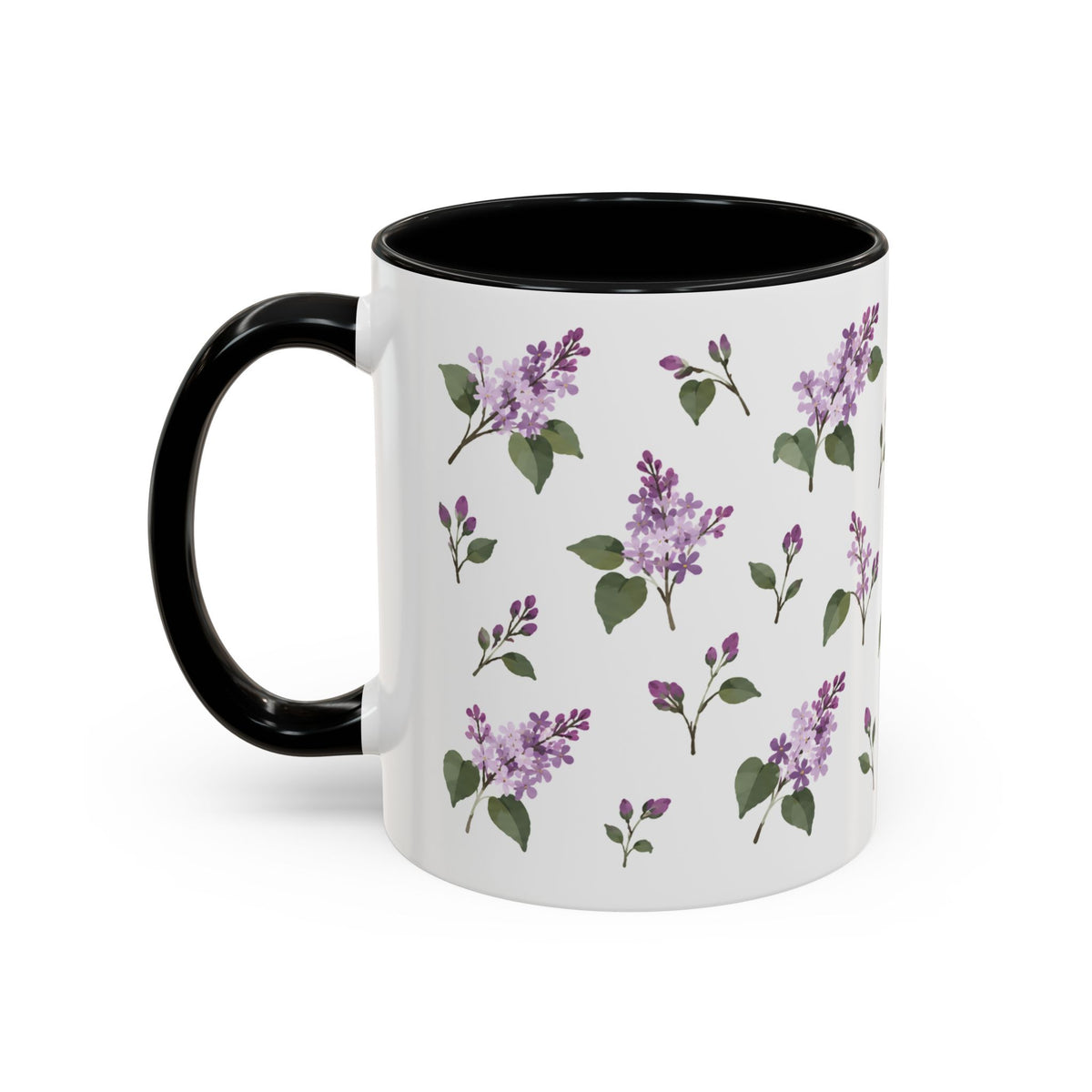 New Hampshire Purple Lilac Mug, State Flower Floral Coffee Cup, 11oz Botanical Gift
