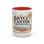 Bryce Canyon Coffee Mug | National Park Hiking Utah Gift | Accent Color Ceramic 11oz 15oz