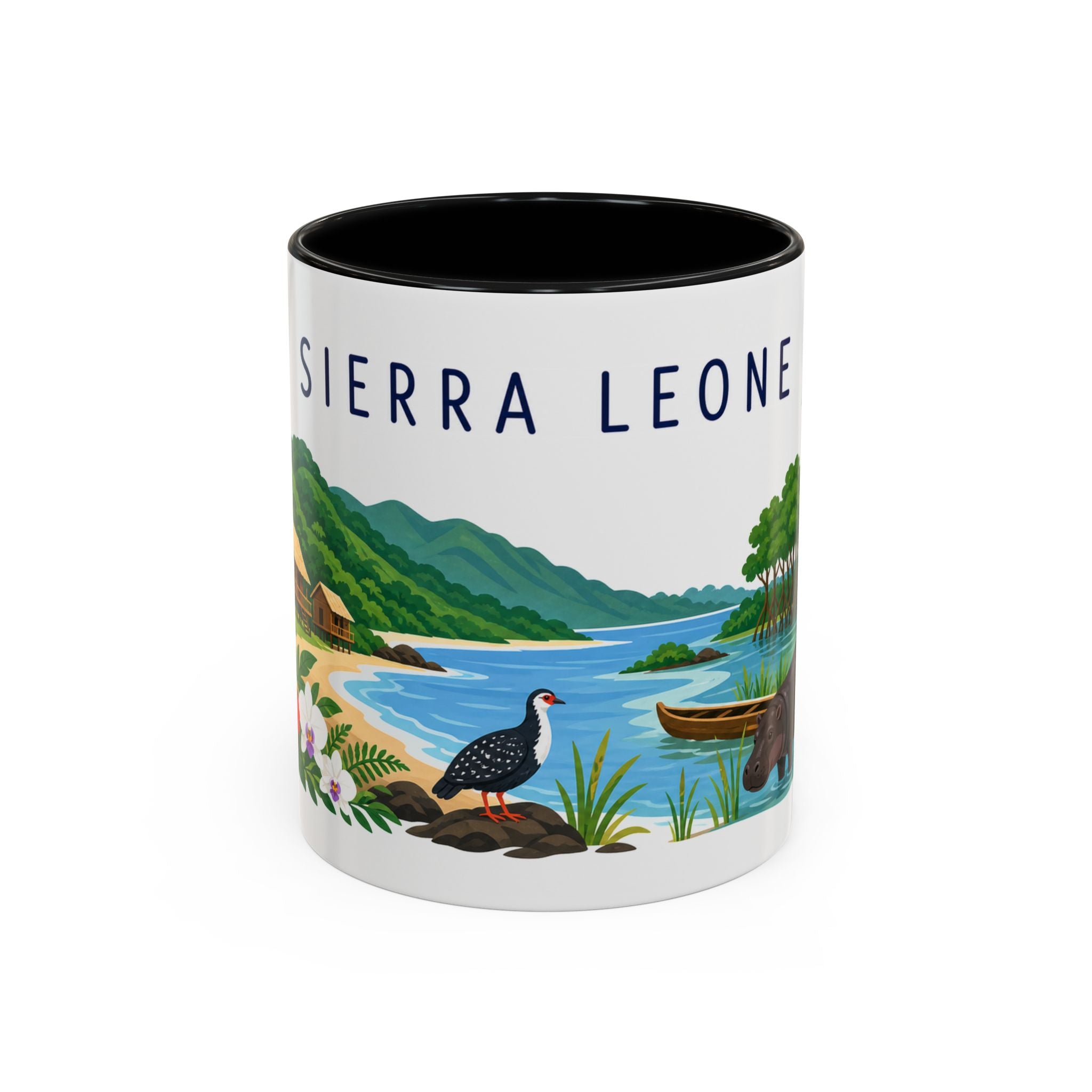 Sierra Leone Coffee Mug | Travel Souvenir Accent Mug | Country Gift Ceramic Cup 11oz 15oz
