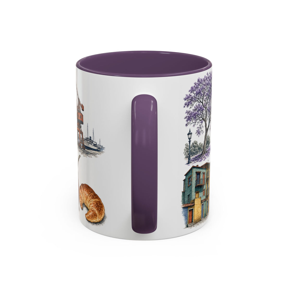 Buenos Aires Coffee Mug | Argentina Travel Souvenir | Vintage Illustrated City Gift | 11 oz 15 oz Accent Mug