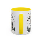Grandpa The Legend Coffee Mug | Gift From Grandkids | Accent Color Ceramic 11oz 15oz