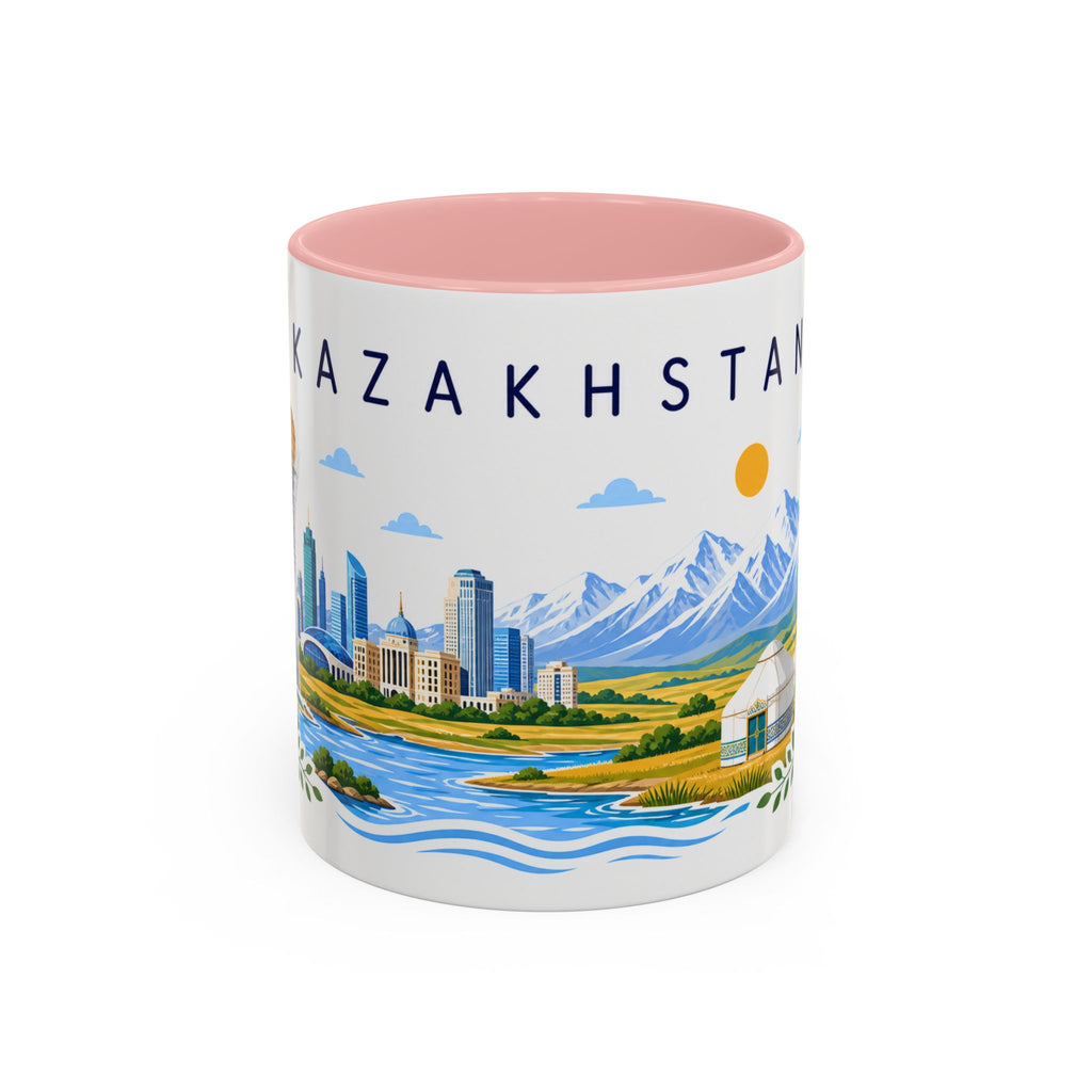 Kazakhstan Coffee Mug | Travel Souvenir Accent Mug | Place Gift Ceramic Cup 11oz 15oz