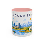 Kazakhstan Coffee Mug | Travel Souvenir Accent Mug | Place Gift Ceramic Cup 11oz 15oz