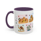 Cairo Coffee Mug | Postage Stamp Collage Mug | Travel Souvenir Accent Cup 11oz 15oz