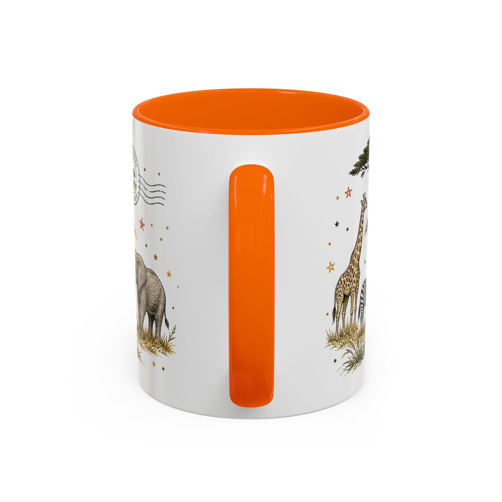 Serengeti Coffee Mug | Travel Destination Souvenir Gift | Accent Color Ceramic 11oz 15oz