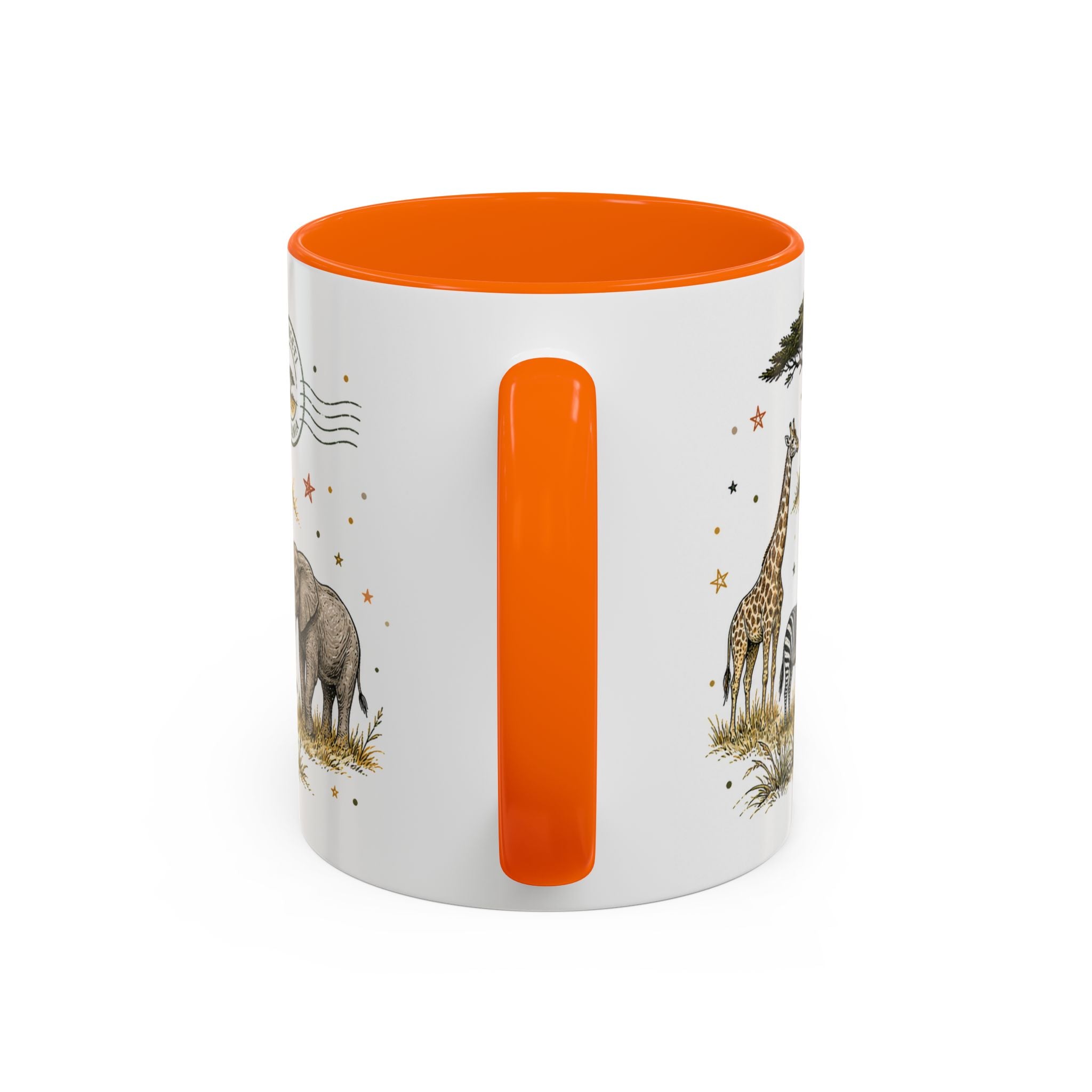 Serengeti Coffee Mug | Travel Destination Souvenir Gift | Accent Color Ceramic 11oz 15oz