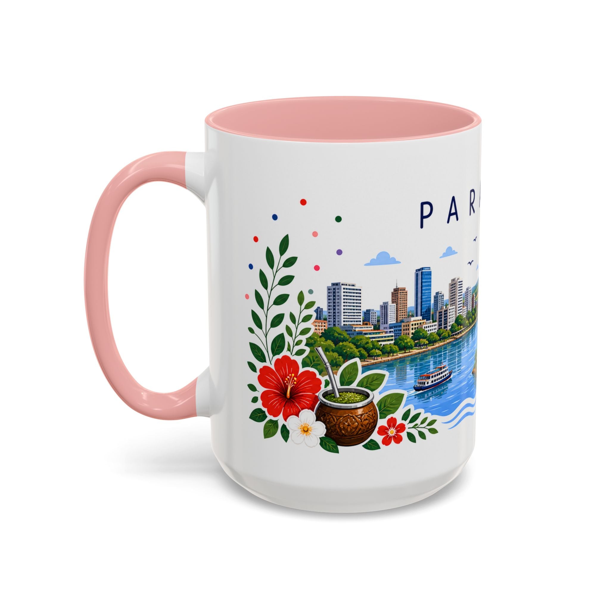 Paraguay Coffee Mug | Travel Souvenir Accent Mug | Place Gift Ceramic Cup 11oz 15oz
