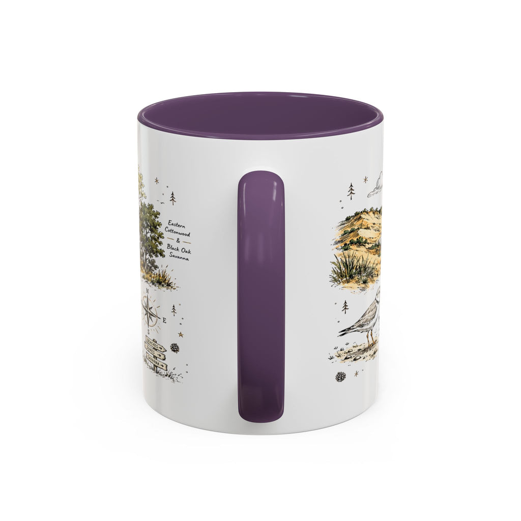 Indiana Dunes National Park Coffee Mug | Indiana Lake Michigan Beach Gift | Accent Color Ceramic 11oz 15oz