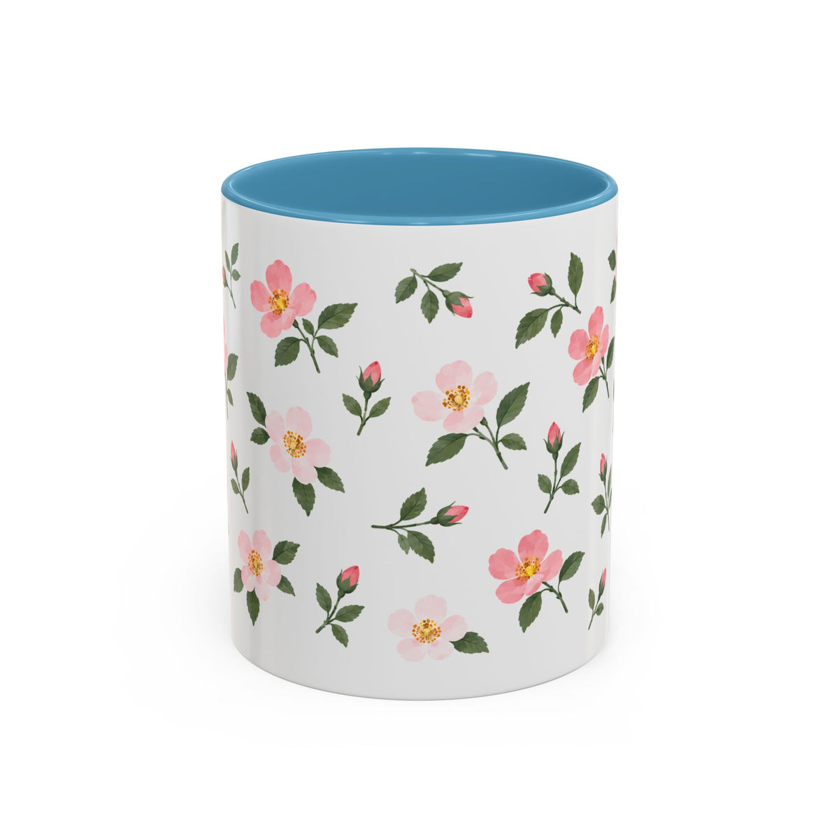 Iowa Wild Rose Mug, State Flower Floral Coffee Cup, 11oz Botanical Gift