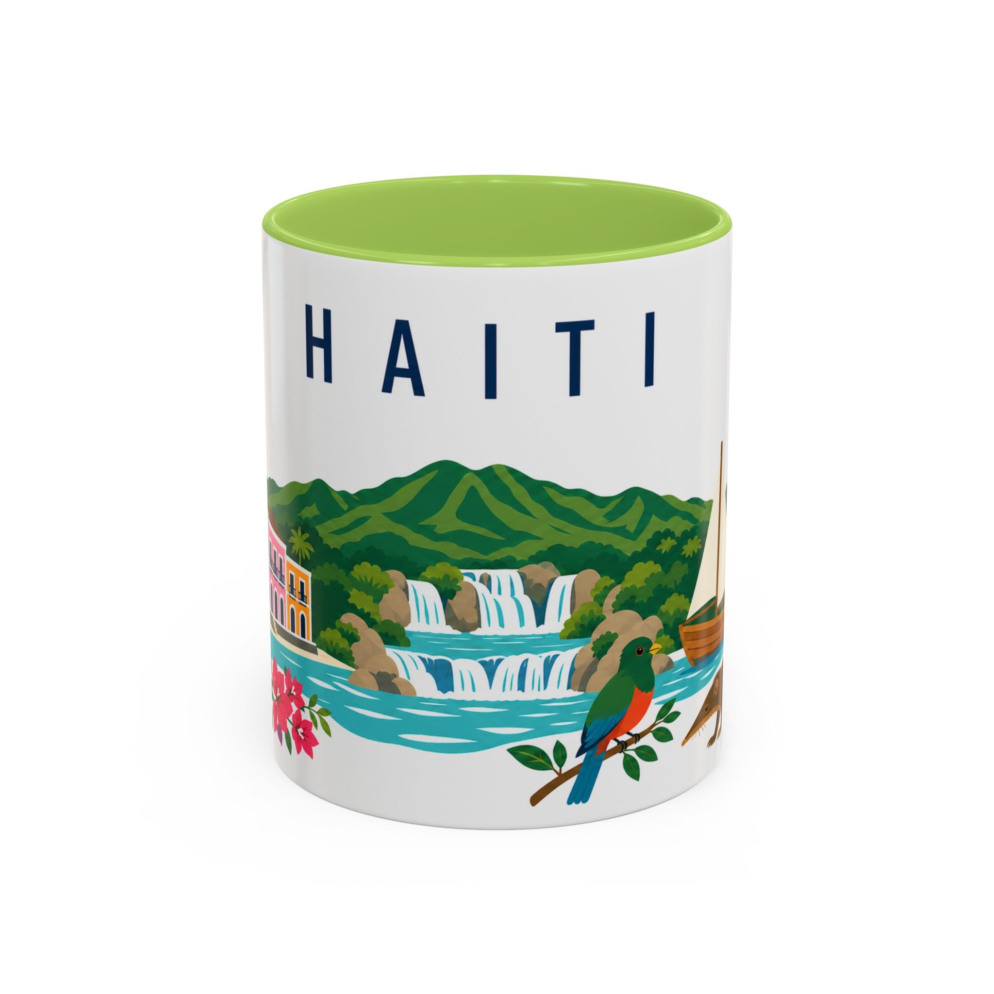 Haiti Coffee Mug | Travel Souvenir Accent Mug | Country Gift Ceramic Cup 11oz 15oz