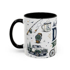 Dad The Legend Coffee Mug | Father's Day Gift for Dad | Accent Color Ceramic 11oz 15oz