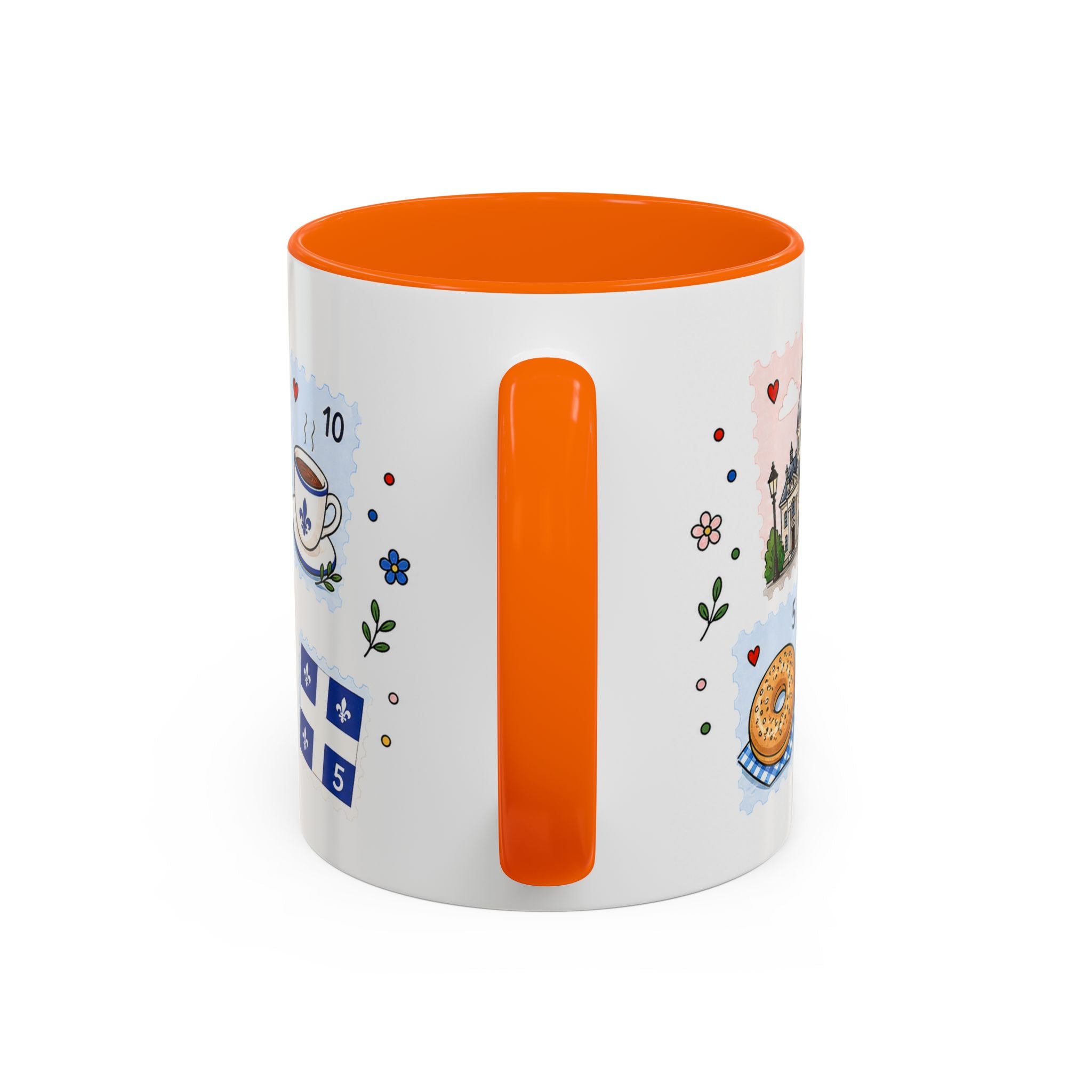 Montreal Coffee Mug | Postage Stamp Collage Mug | Travel Souvenir Accent Cup 11oz 15oz