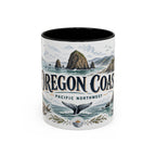 Oregon Coast Mug, Pacific Northwest Travel Souvenir, Bucket List Gift, Accent Ceramic Coffee Mug 11oz 15oz