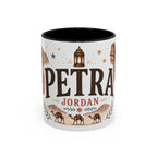 Petra Coffee Mug | Travel Destination Souvenir Gift | Accent Color Ceramic 11oz 15oz