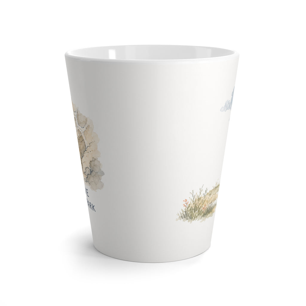 Wind Cave National Park Latte Mug | Pastel Watercolor Nature Coffee Cup | 12 oz Travel Souvenir Gift