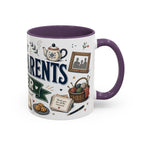 Best Grandparents Ever Coffee Mug | Gift From Grandkids | Accent Color Ceramic 11oz 15oz