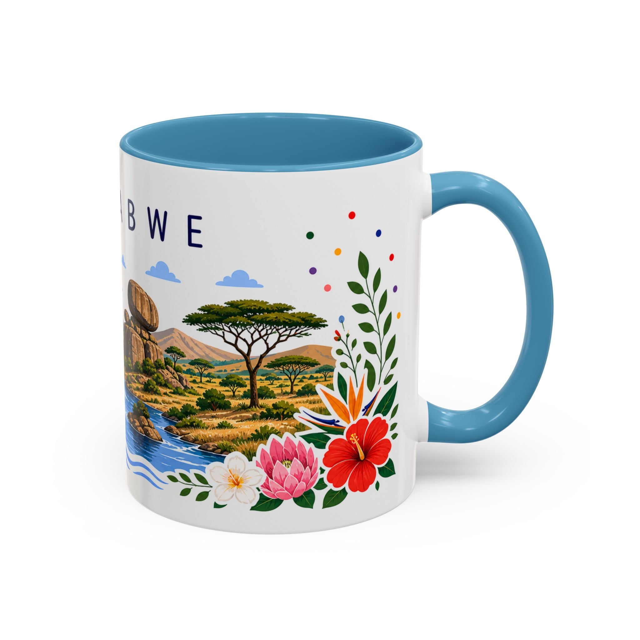 Zimbabwe Coffee Mug | Travel Souvenir Accent Mug | Place Gift Ceramic Cup 11oz 15oz