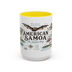 American Samoa National Park Coffee Mug | Pacific Island Rainforest Reef Gift | Accent Color Ceramic 11oz 15oz