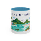 Caribbean Netherlands Coffee Mug | Travel Souvenir Accent Mug | Country Gift Ceramic Cup 11oz 15oz