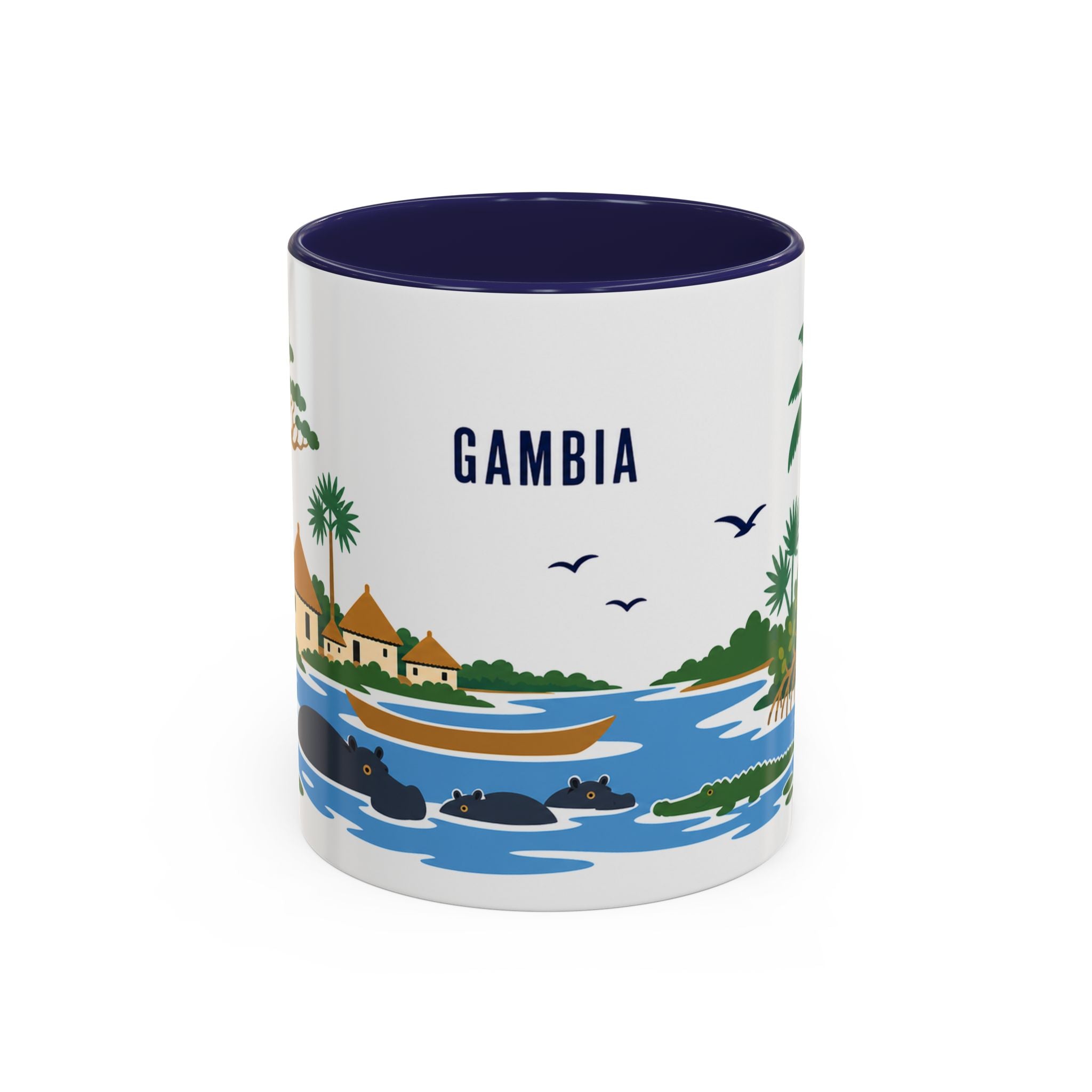 Gambia Coffee Mug | Travel Souvenir Accent Mug | Country Gift Ceramic Cup 11oz 15oz