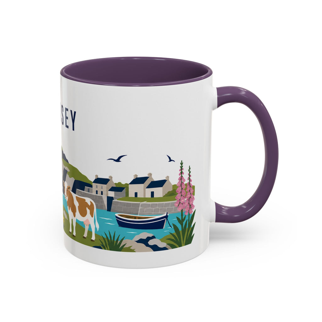 Guernsey Coffee Mug | Travel Souvenir Accent Mug | Country Gift Ceramic Cup 11oz 15oz