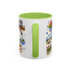 Chicago Illustrated Travel Mug | City Souvenir Accent Coffee Mug | 11oz 15oz Ceramic Cup