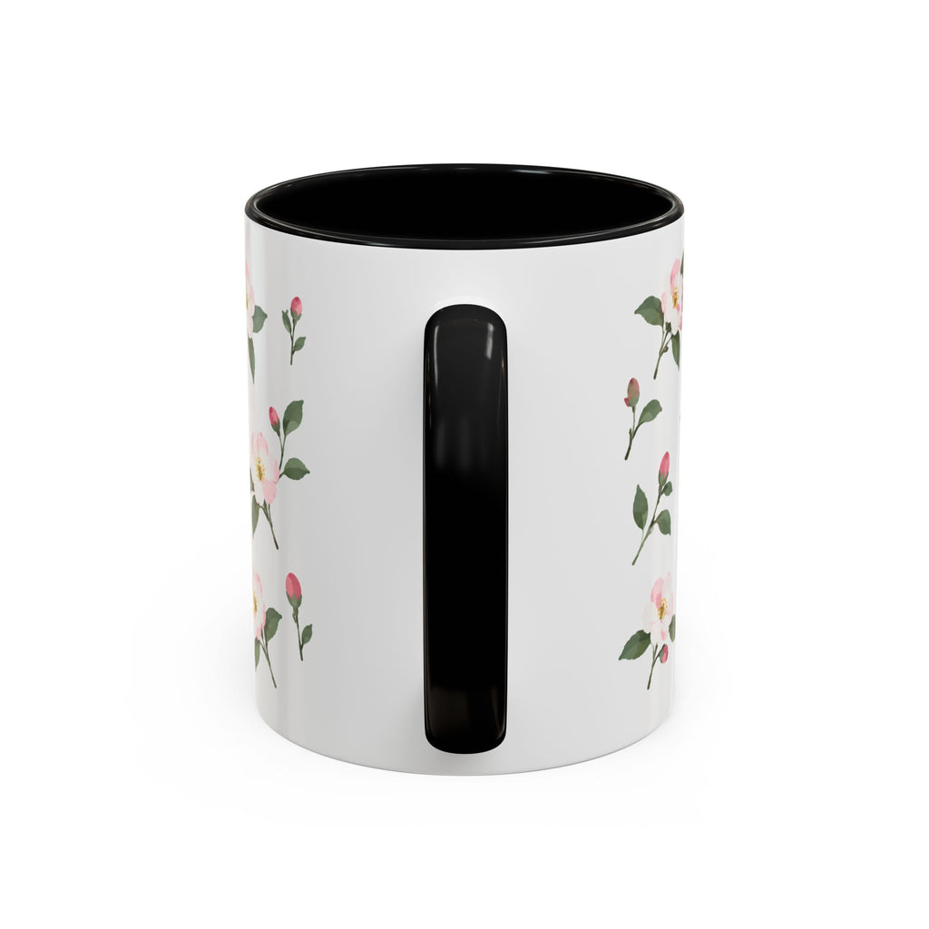 Michigan Apple Blossom Mug, State Flower Floral Coffee Cup, 11oz Botanical Gift