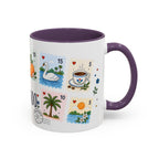 Orlando Coffee Mug | Postage Stamp Collage Mug | Travel Souvenir Accent Cup 11oz 15oz