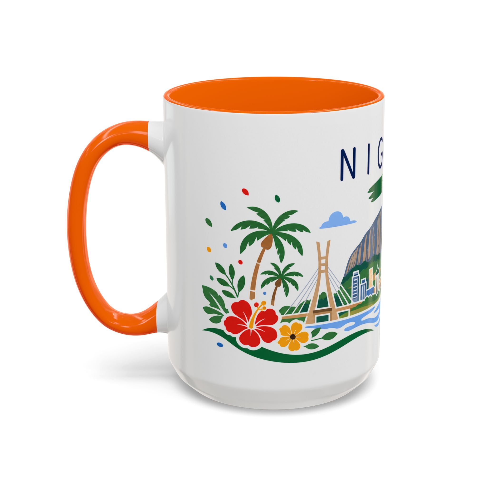 Nigeria Coffee Mug | Travel Souvenir Accent Mug | Country Gift Ceramic Cup 11oz 15oz