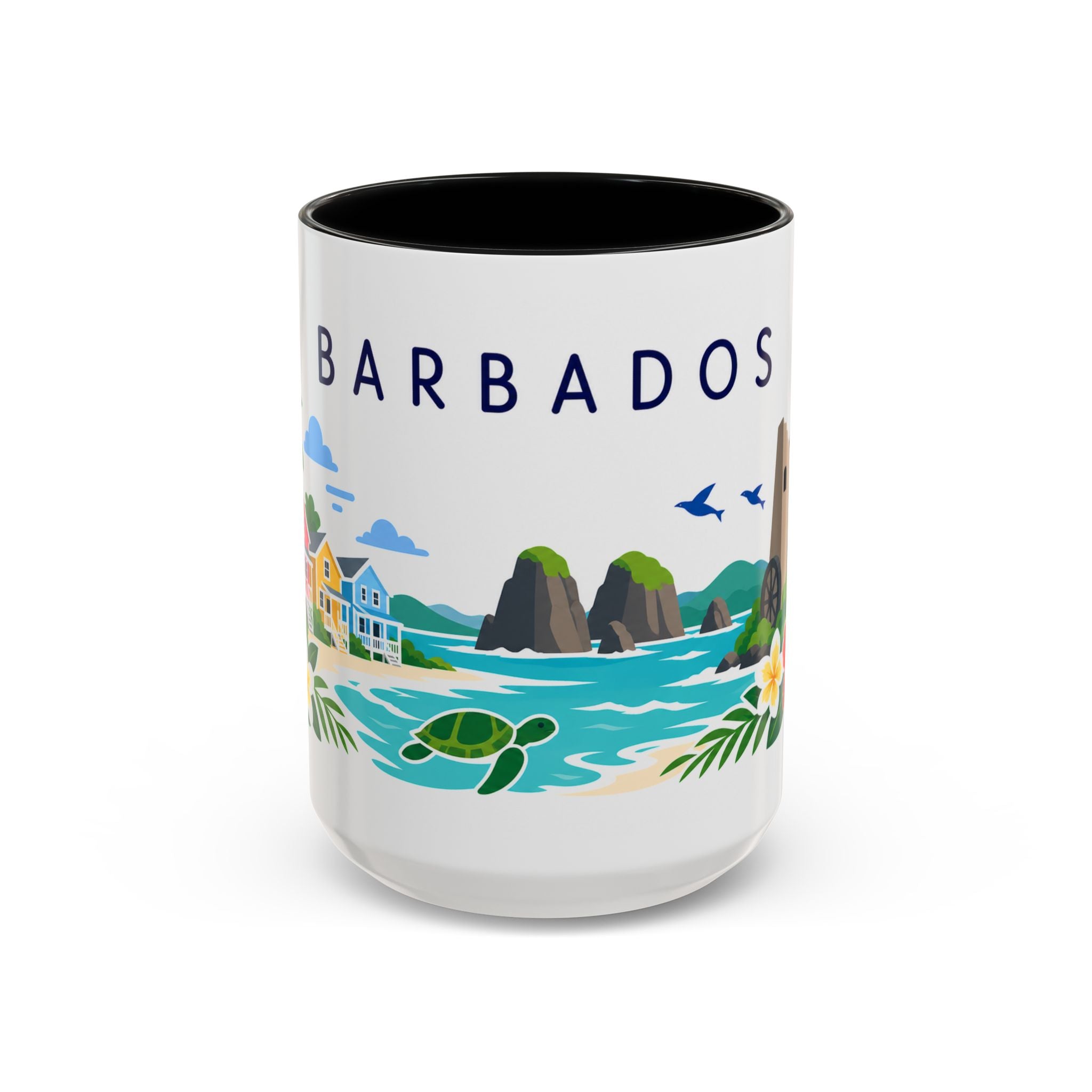Barbados Coffee Mug | Travel Souvenir Accent Mug | Country Gift Ceramic Cup 11oz 15oz