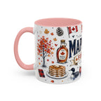 Maple Leaf Forever Coffee Mug | Canadian Pride Gift | Accent Color Ceramic 11oz 15oz