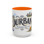 Durban Coffee Mug | South Africa Travel Souvenir | Vintage Illustrated City Gift | 11 oz 15 oz Accent Mug