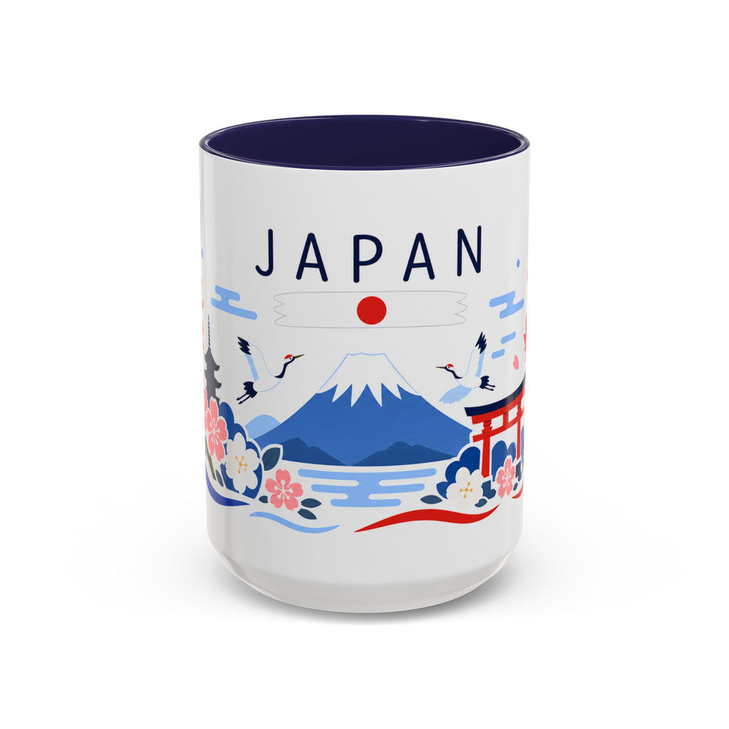 Japan Coffee Mug | Travel Souvenir Accent Mug | Country Gift Ceramic Cup 11oz 15oz