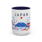 Japan Coffee Mug | Travel Souvenir Accent Mug | Country Gift Ceramic Cup 11oz 15oz