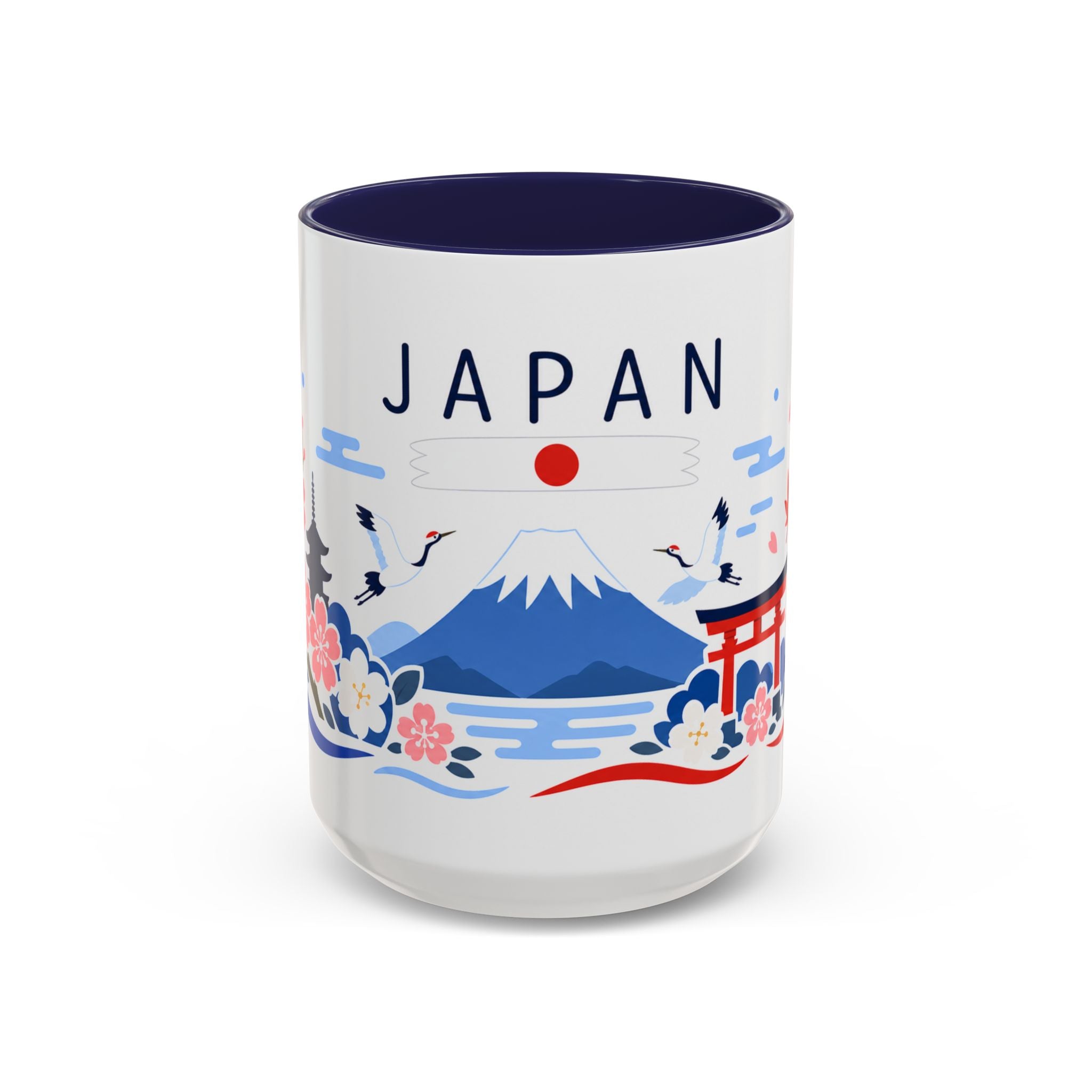 Japan Coffee Mug | Travel Souvenir Accent Mug | Country Gift Ceramic Cup 11oz 15oz