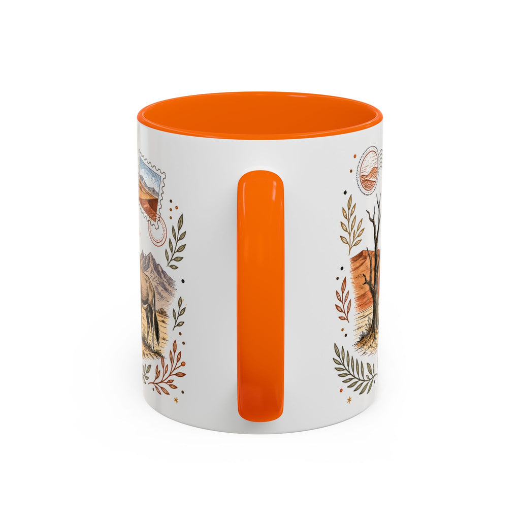 Namib Desert Coffee Mug | Travel Destination Souvenir Gift | Accent Color Ceramic 11oz 15oz