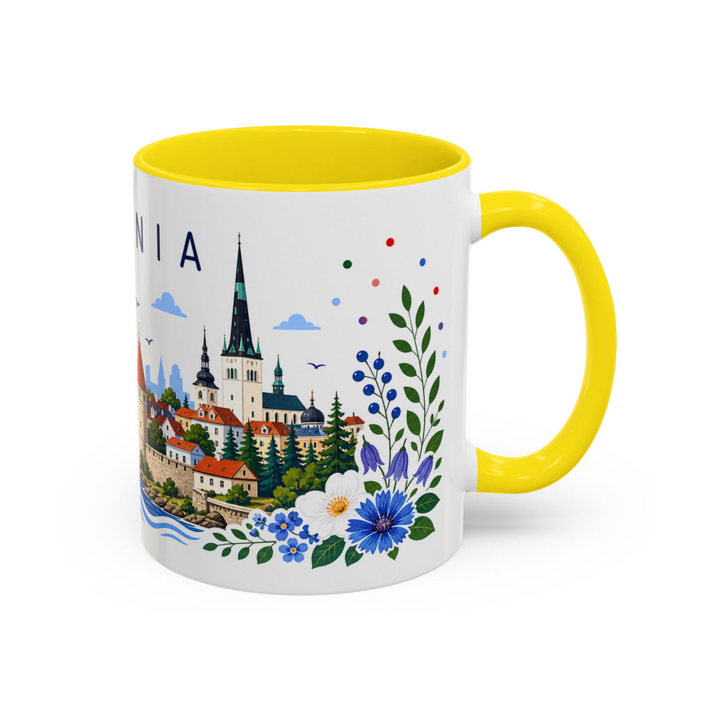 Estonia Coffee Mug | Travel Souvenir Accent Mug | Place Gift Ceramic Cup 11oz 15oz