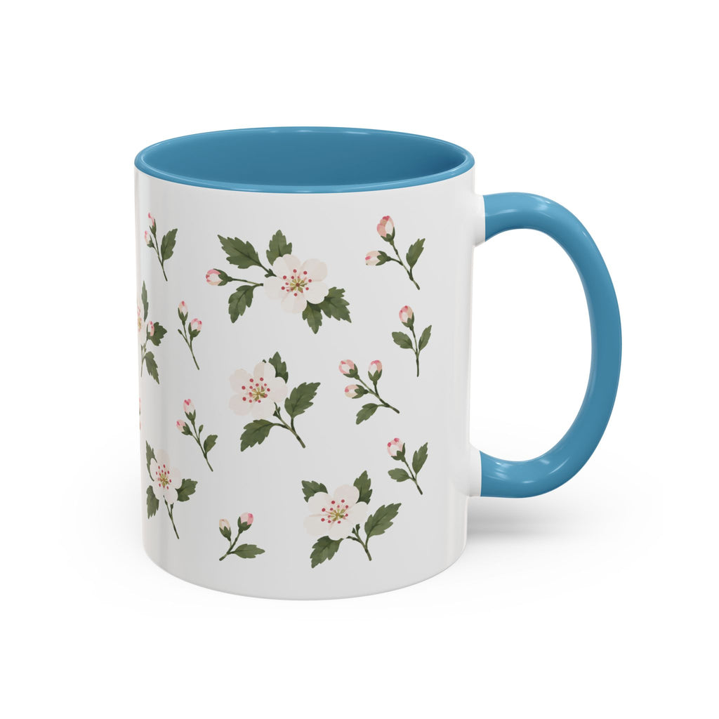 Missouri Hawthorn Mug, State Flower Floral Coffee Cup, 11oz Botanical Gift